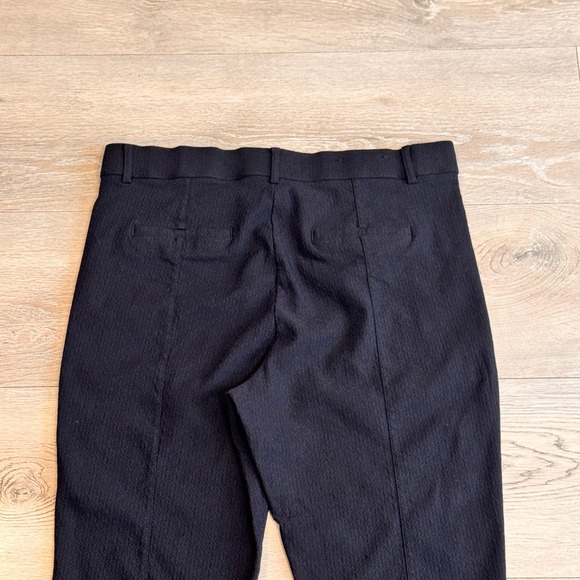 Mario Serrano Italy Black Ribbed Textured Straight‎ Leg Pants Womens Size 6 - Picture 4 of 5